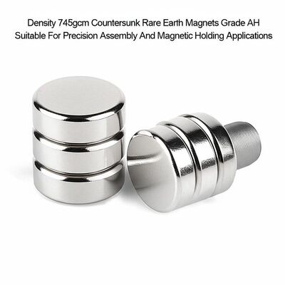 Harga yang pantas Density 745gcm Countersunk Rare Earth Magnets Grade AH Suitable For Precision Assembly And Magnetic Holding Applications on line
